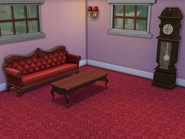 Sims 4 — Red Carpet Olivia by jeldric — A lovely red carpet based on the pattern from Janthie78 for the Sims 3. Original