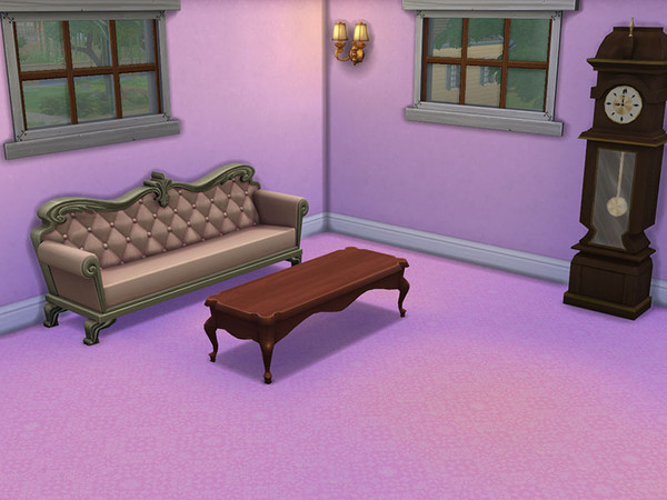 Sims 4 — Pink Carpet Olivia by jeldric — A pink recolor based on the carpet pattern from Janthie78 for the Sims 3