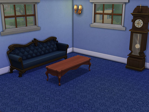 Sims 4 — Blue Carpet Olivia by jeldric — A blue recolor based on the carpet pattern from Janthie78 for the Sims 3
