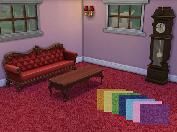 Sims 4 — Carpet Olivia by jeldric — A lovely carpet based on the pattern from Janthie78 for the Sims 3. The original