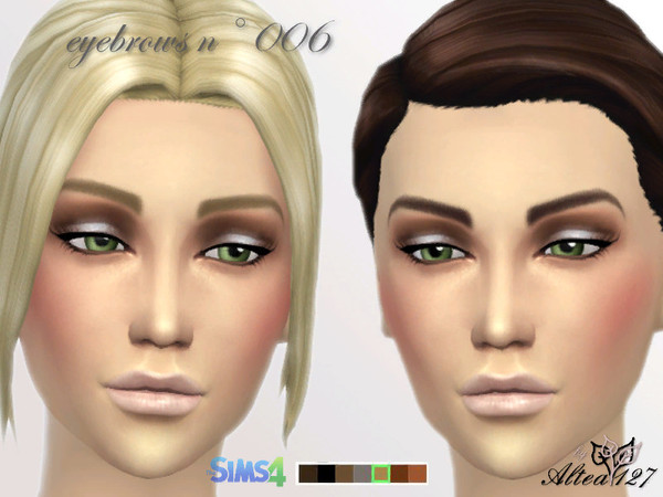 Sims 4 —  by altea127 — New Eyebrows for a intense look