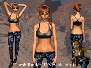Sims 3 — Tomb Raider 3 Nevada Outfit by Kara_Croft — The Nevada Outfit from Tomb Raider 3. See notes for more info.