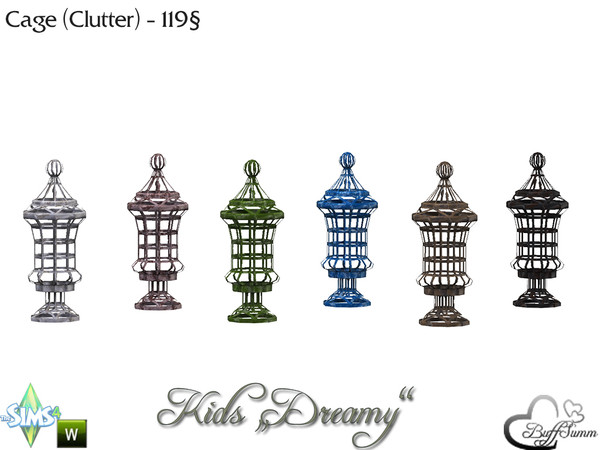 Sims 4 — Kids 'Dreamy' Cage (Clutter) by BuffSumm — Part of the *Kids Dreamy Set* for Sims 4 NOT FOR USE WITH SIMS