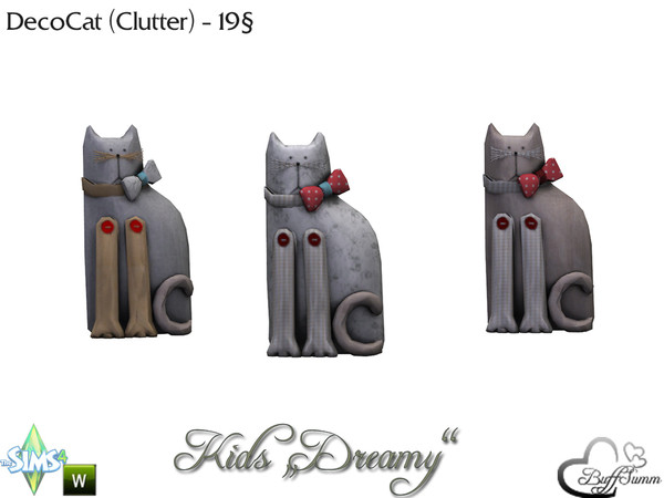 Sims 4 — Kids 'Dreamy' DecoCat by BuffSumm — Part of the *Kids Dreamy Set* for Sims 4 NOT FOR USE WITH SIMS INVENTORY