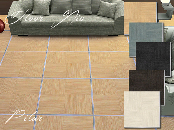 Sims 4 — Floor Xio by Pilar — Floor Xio, various colors, wood combined