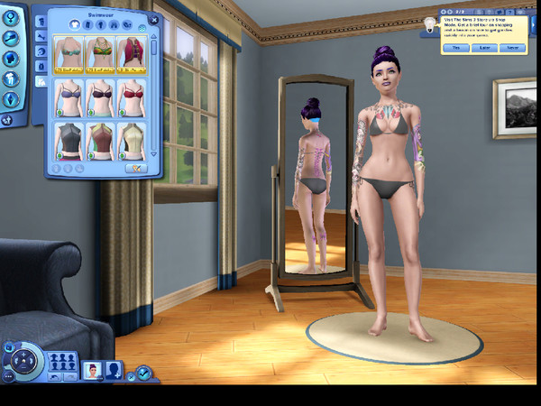 Sims 3 — Rockabilly Tattoos by plumbobfae — I've made six Rockabilly inspired tattoos for your female sims. Comes with
