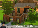 Sims 4 — Green Loft House by oyakelemon — Inspired by a home in Central Taiwan, this older style home will take you to