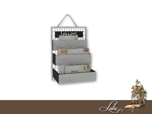 Sims 4 — Practical Storage Letter Holder S4 by Lulu265 — Part of the Practical Storage Set Made by Lulu265 for TSR.