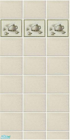 Sims 2 — Kettle kitchen wall tiles by Mekhi — Beige wall tiles with a kettle pattern, perfect for your kitchen :)