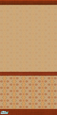 Sims 2 — TC50 - Cartoon Tomato Chair Rail by jeni — Made in Celebration of Texture Challenge 50!