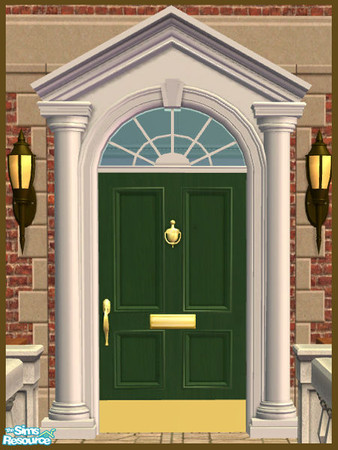 Sims 2 — Triangle Pediment Recolor - Green  by phoenix_phaerie — A green recolor of the Pedimentary, My Dear! Triangle