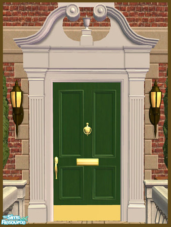 Sims 2 — Swan Pediment Recolor - Green  by phoenix_phaerie — A green recolor of the Pedimentary, My Dear! Swan Pediment