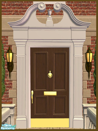 Sims 2 — Swan Pediment Recolor - Brown by phoenix_phaerie — A brown recolor of the Pedimentary, My Dear! Swan Pediment