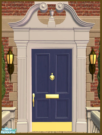 Sims 2 — Swan Pediment Recolor - Blue by phoenix_phaerie — A blue recolor of the Pedimentary, My Dear! Swan Pediment