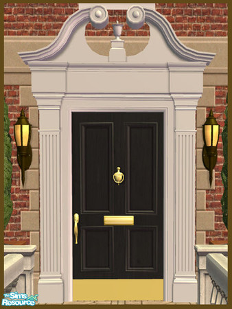 Sims 2 — Swan Pediment Recolor - Black by phoenix_phaerie — A black recolor of the Pedimentary, My Dear! Swan Pediment