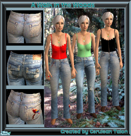 Sims 2 — A Walk in the Woods - Elder - Simple Pocket by Cerulean Talon — Comfort and style are found in these designer