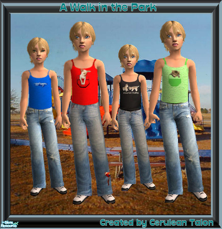Sims 2 — A Walk in the Park - Child by Cerulean Talon — Fun activities without the worry of ruining your good clothes can