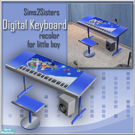 Sims 2 — S2S Digital Keyboards - Recolor 9 by sims2sisters — Recolor of S2S Digital Keyboards - New Mesh