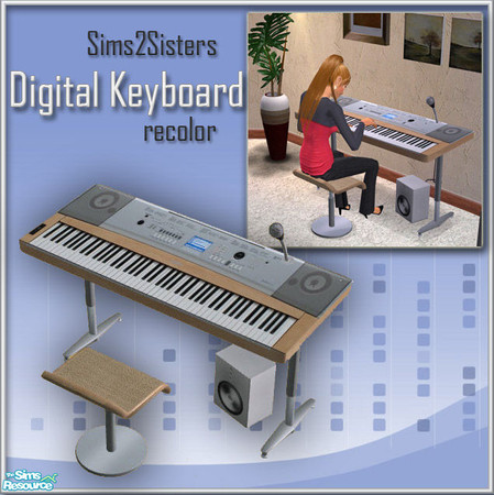 Sims 2 — S2S Digital Keyboards - Recolor 4 by sims2sisters — Recolor of S2S Digital Keyboards - New Mesh