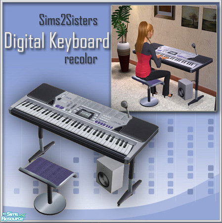 Sims 2 — S2S Digital Keyboards - Recolor 1 by sims2sisters — Recolor of S2S Digital Keyboards - New Mesh