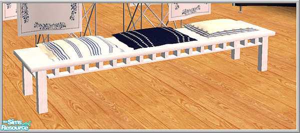 Sims 2 — Royal Copenhagen-blue - Bench Recol1 by Birgit43 — 