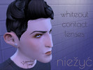 Sims 4 — White Out Contact Lenses by niey — A simple whiteout recolor. Use freely.