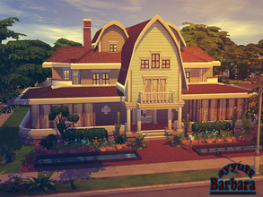 Sims 4 — Barbara_Furnished_ by ayyuff — A spectacular house which is suitable for large families. It has: kitchen,dining