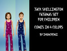 Sims 4 — Jack Skellington Pajamas Set for children by ih8m0r0nz — Jack skellington (nightmare before christmas) pj set