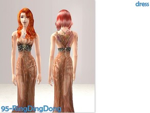 Sims 2 — 95-RingDingDong - fall dress by Well_sims — Beautiful fall designer dress for your sim. Only dress.
