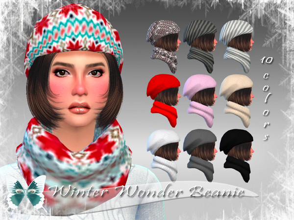 Sims 4 — Winter Wonder Beanie by Ms_Blue — It's getting cold outside so here's a little something for your sims to keep