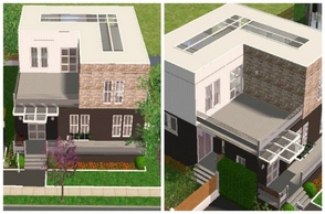 Sims 2 — Modern Cube House by M4Mysterious2 — Another family house, smaller than my \"blue traditional house\"
