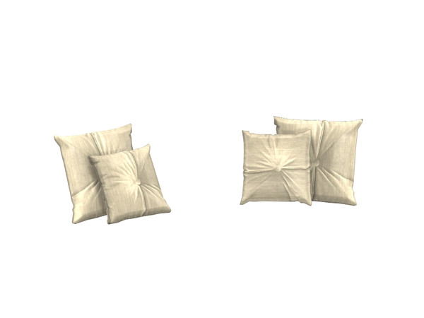 Sims 4 — Emerald Loveseat Pillows by Flovv — A set of pretty pillows.