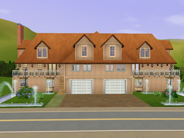 Sims 3 — Loderick Manor (for family) by evenscho2 — A big house for family. There is a master room, a big room for three