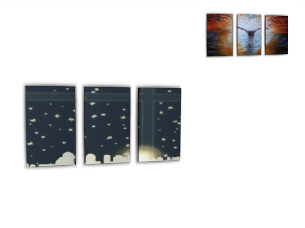 Sims 4 — Contemporary Christmas Picture by Angela — Contemporary Christmas Picture. Made by Angela@TSR (2014) Comes in 2