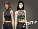 Sims 4 — Simple -simple- Crop Top by Stefizzi — I needed some shirts like that in my game, so I created it. Its a simple