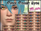 Sims 4 — Clear Comic Eyes by YoYoru2 — This is a set of 15 new eyecolors. ( ^_^ )~ ~ENJOY~