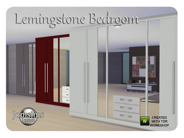 Sims 4 — lemingstone wall mirror bedroom by jomsims — lemingstone wall mirror bedroom
