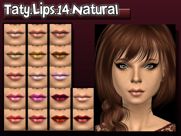 Sims 4 — [Ts4]Taty_Lips_14 by tatygagg — -Female -Teen, Young Adult, Adult, Elder