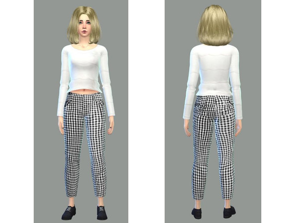 Sims 4 — sweater set bblue and white set by Awesomesims4 — sweater blue and white set mesh by UKTRASH - recolor by me
