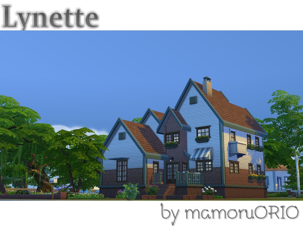 Sims 4 — Lynette by mamoruORIO2 — This cozy suburban house has classic styling that a large family could want.It offers a