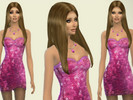 Sims 4 — Pink Glamour Mini Dress by Etaini — Another cute sequin dress! My favorite kind. It's pink, it's sexy, it's