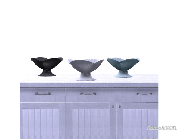 Sims 4 — Dark Chocolate - Bowl by ShinoKCR — unique bowl for fruits or other things, inspired by Pottery Barn