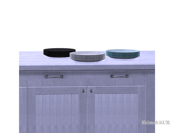 Sims 4 — Dark Chocolate - stacked plates by ShinoKCR — stacked plates are inspired by Pottery Barn