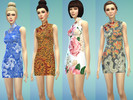 Sims 4 — CheongSum-one-piece Chinese dress for women by spain332 — The cheongsam is a body-hugging one-piece Chinese