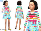 Sims 4 — Sweetheart Dress by Wimmie — Inspired by a dress by Agatha Ruiz de la Prada. It is a standalone item with its