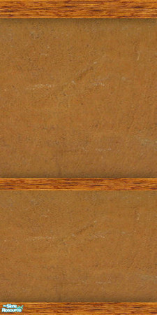 Sims 2 — NK TC48 LR Wall Stucco by MoMama — A stucco wall bordered by a bright wood baseboard, chair guard and crown