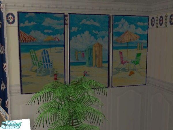 Sims 2 — Nautical Living - Painting by MysticVelvet — Mesh required from Sims Connection