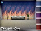 Sims 4 — The Wall - One by apple0990 — The Wall - One Update your interior with this modern geometric wallpaper design,