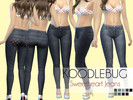 Sims 4 — Sweetheart Jeans by koodlebug — Part of the sweetheart set, new high waisted jeans found in the accessories