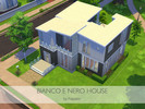 Sims 4 — Bianco e nero house by Napalm — A black and white home for all sims who love modern style. This house has 2